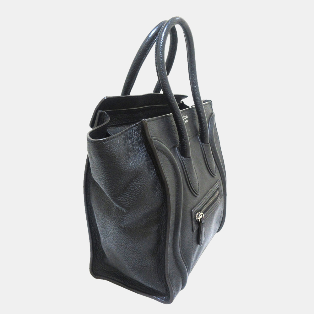 

Celine Black Luggage Tote Leather Handbag