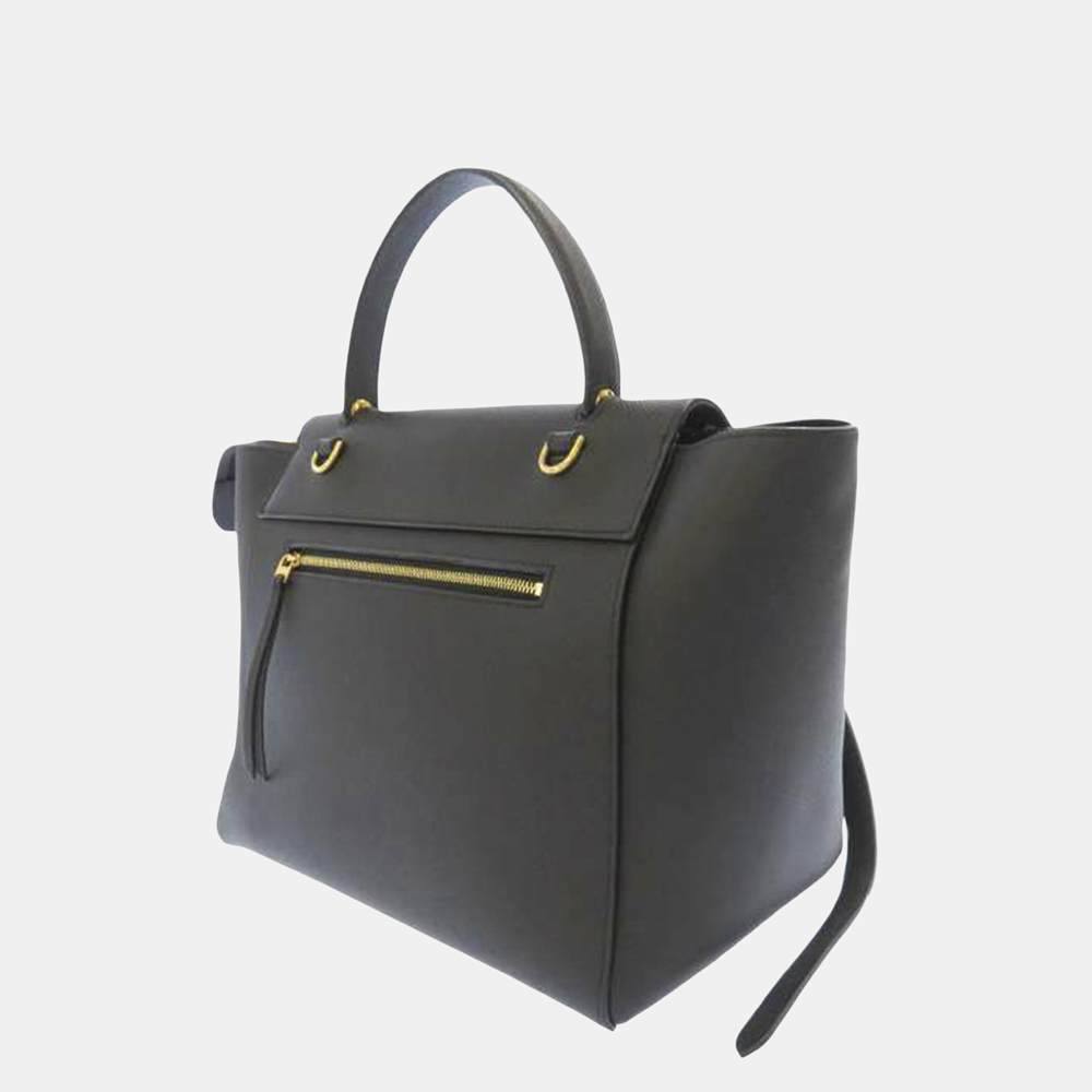 

Celine Black Mini Belt Leather Satchel