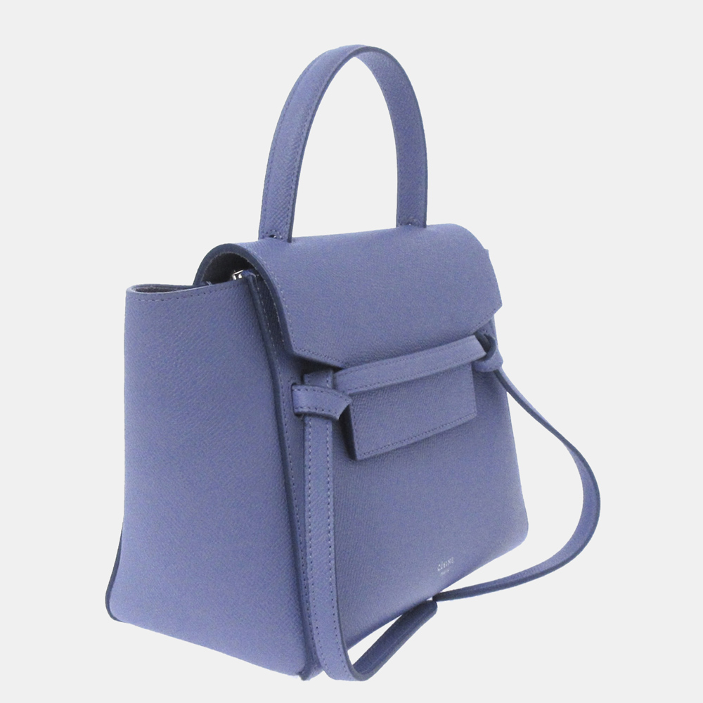 

Celine Purple Belt Leather Satchel