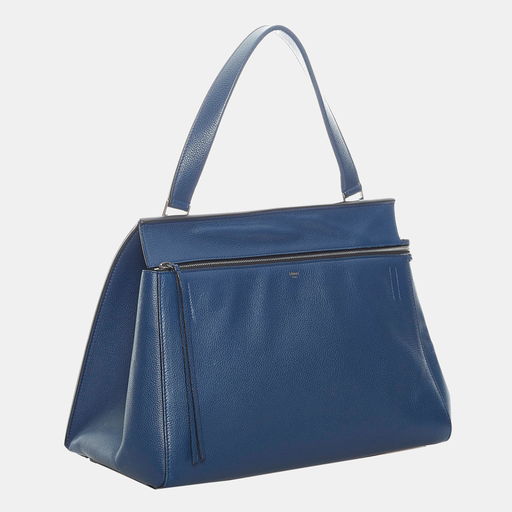 

Celine Blue/Navy Blue Edge Leather Handbag