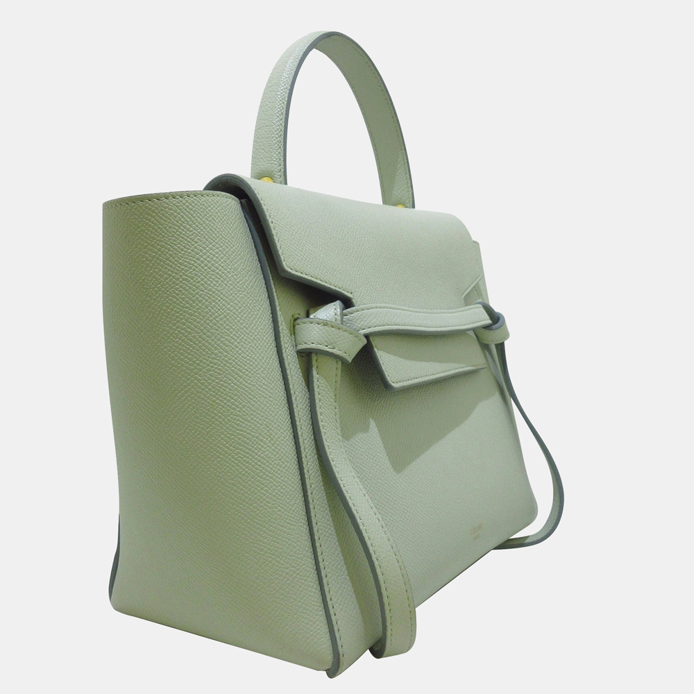 

Celine Green Micro Belt Leather Satchel