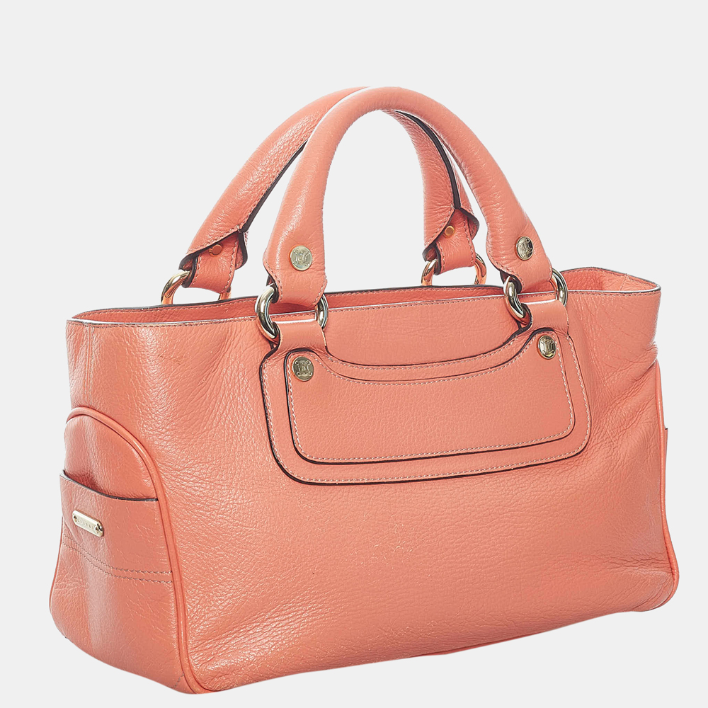 

Celine Pink Boogie Leather Handbag