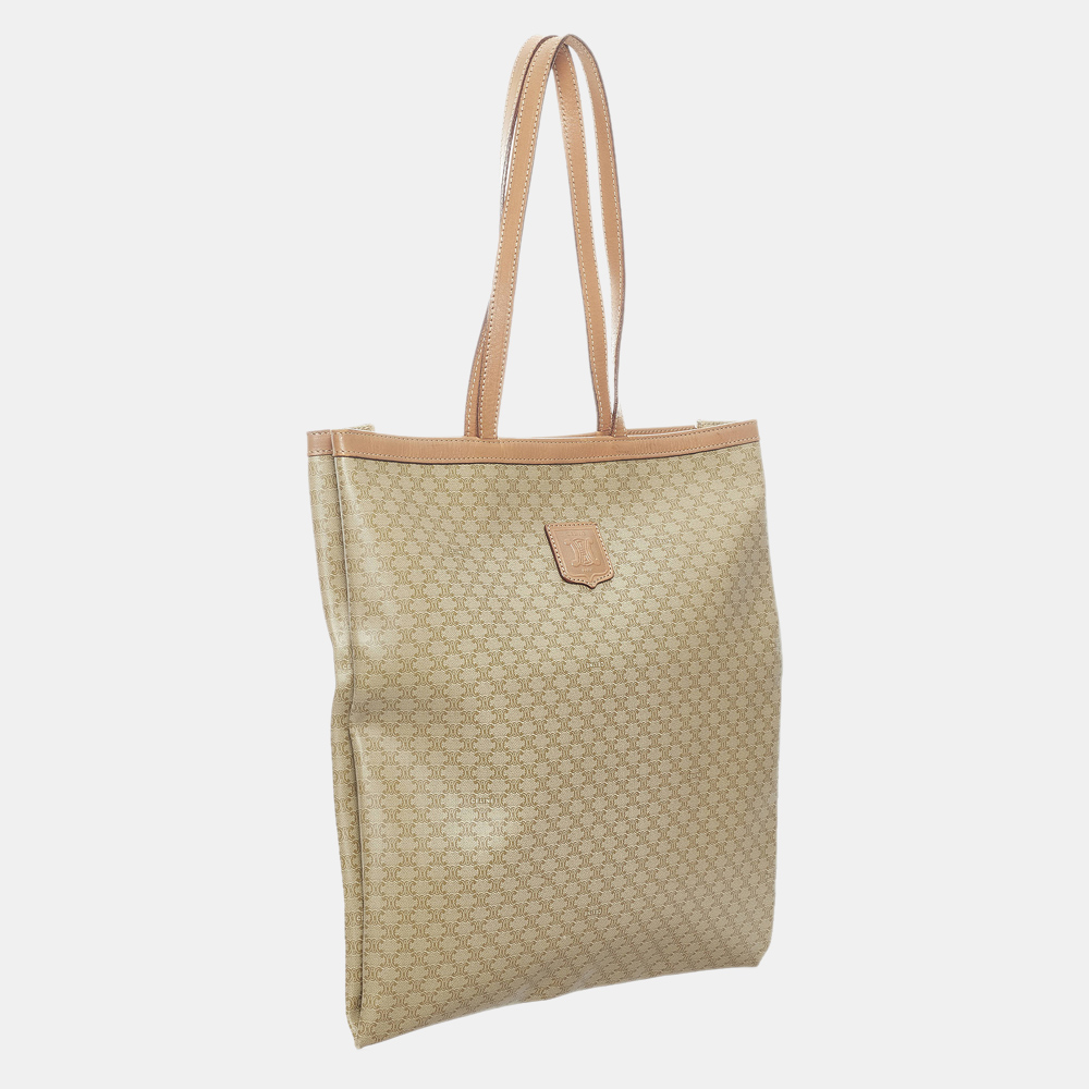 

Celine Beige/Brown Macadam Tote Bag