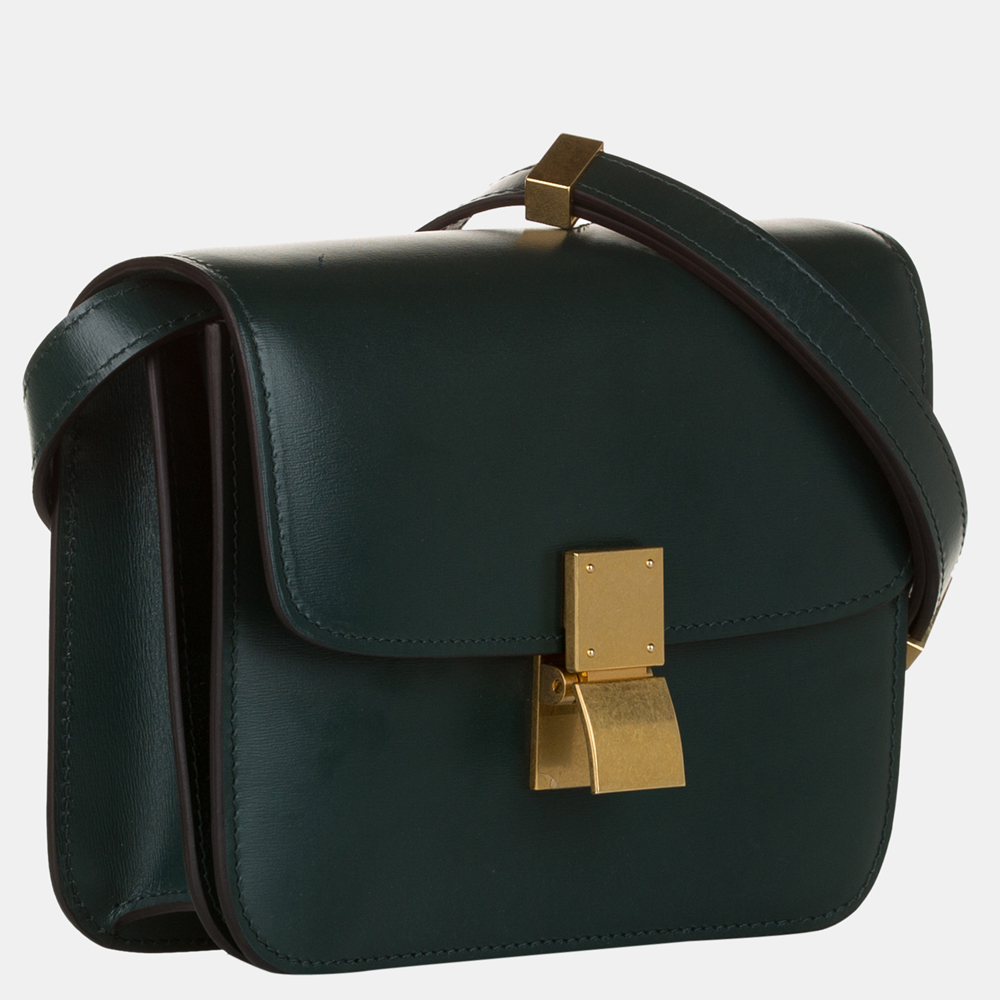 

Celine Green Teen Classic Box Leather Crossbody Bag