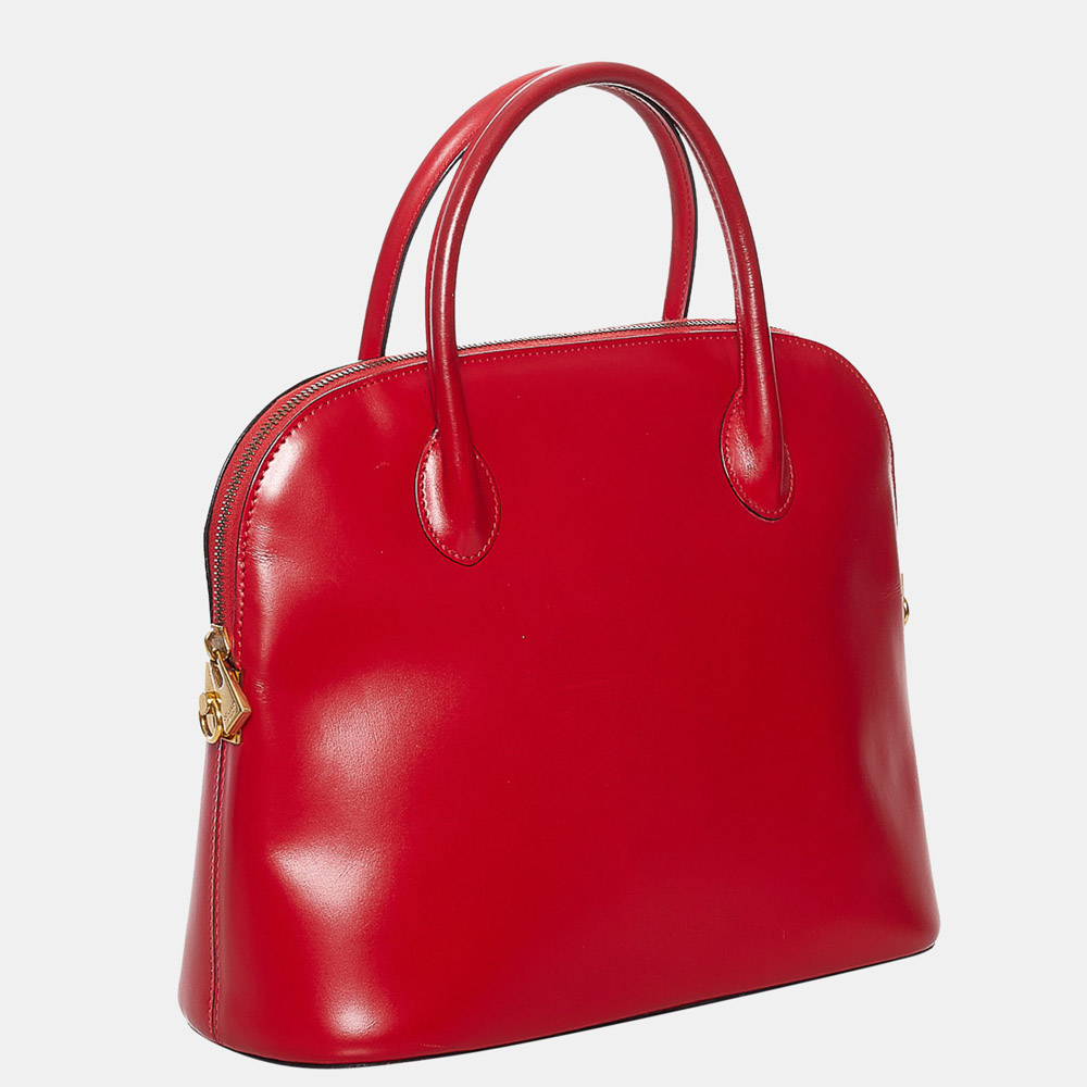 

Celine Red Leather Satchel