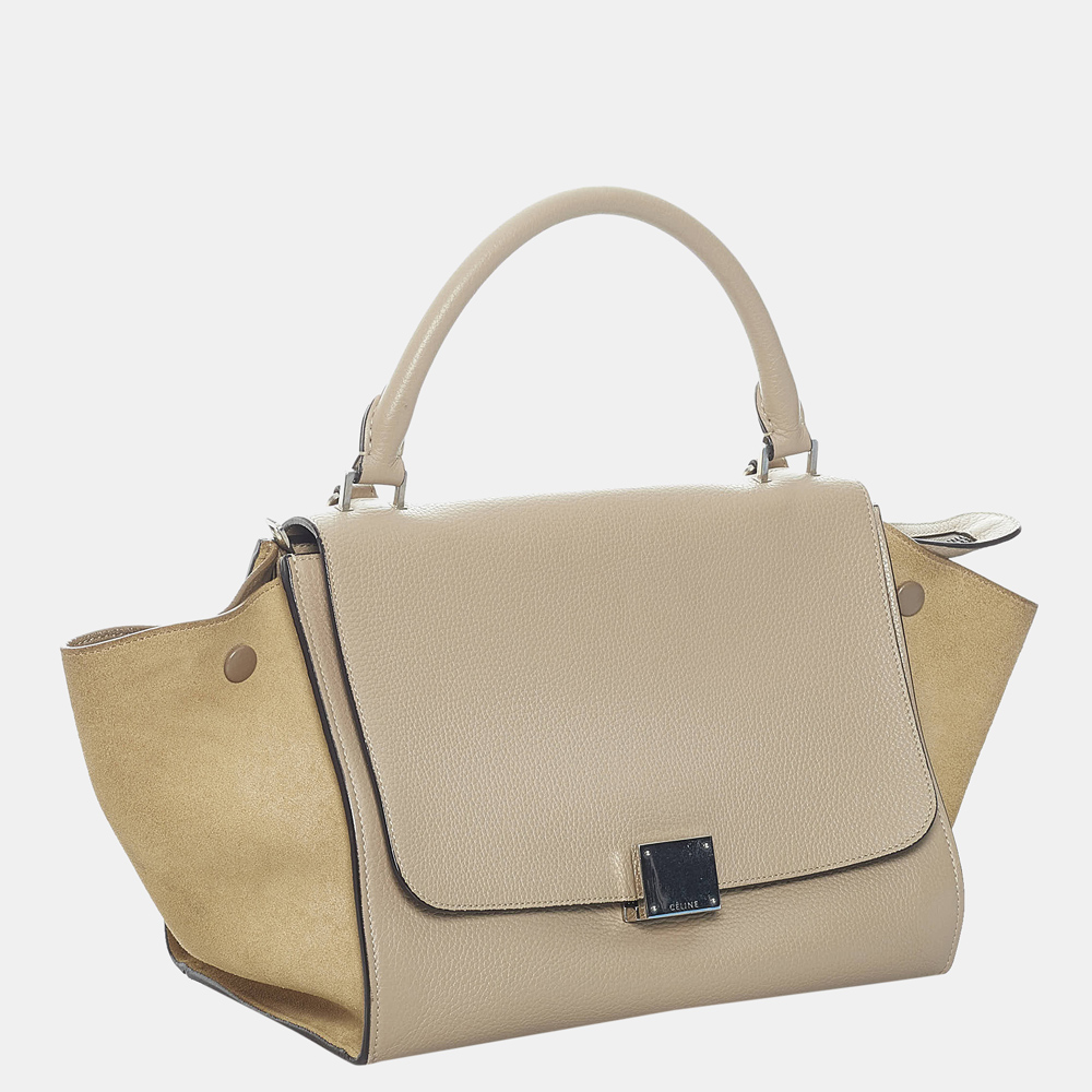 

Celine Brown/Beige Trapeze Leather Satchel