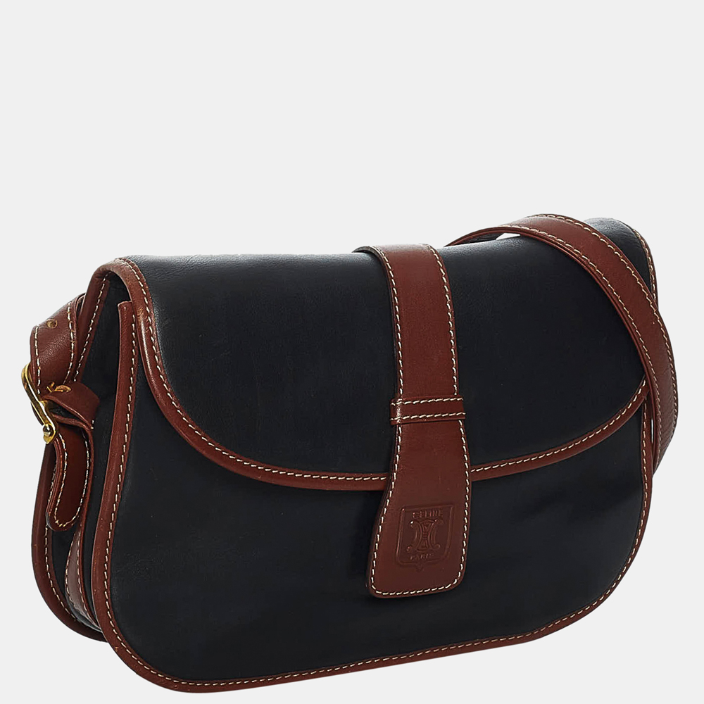 

Celine Black Leather Crossbody Bag