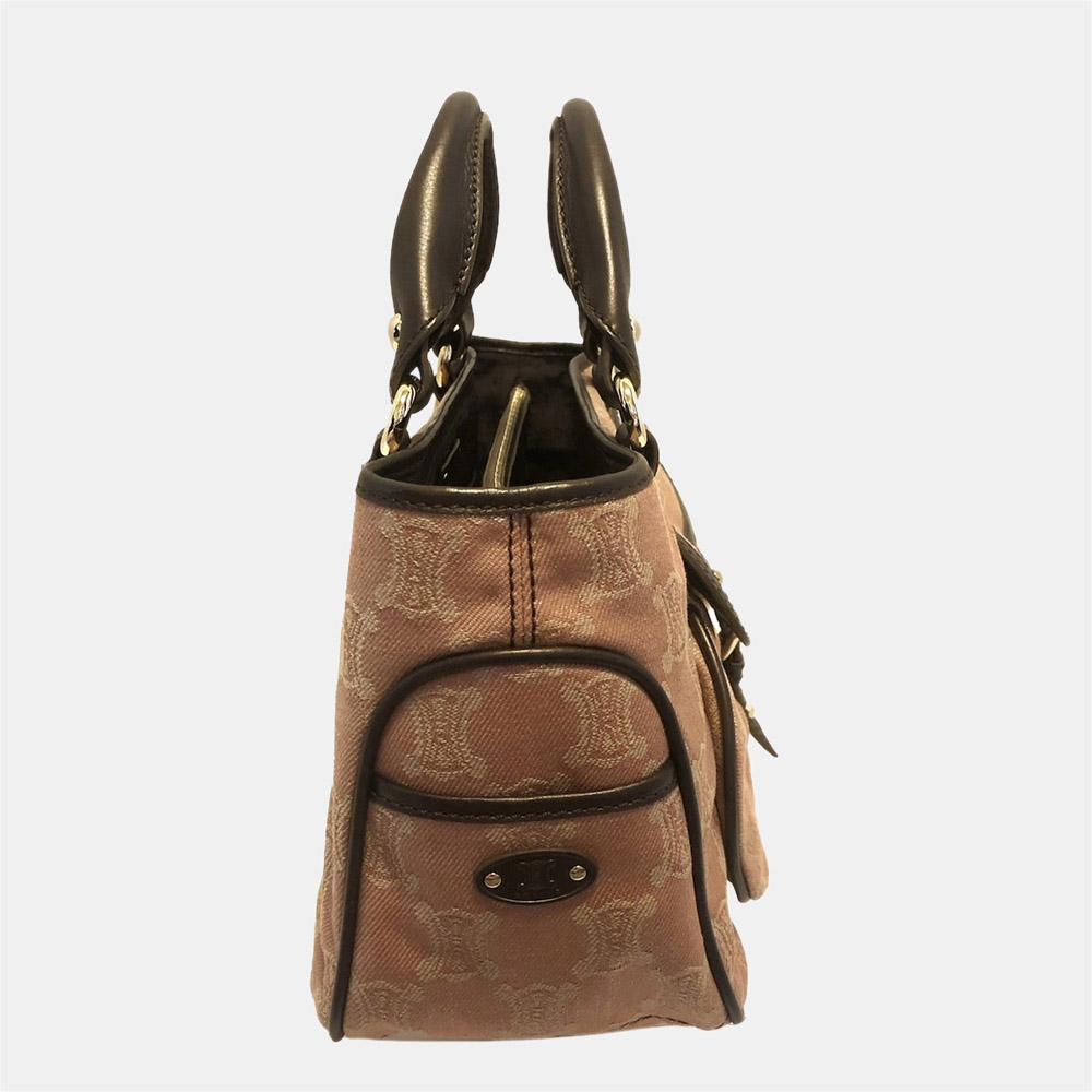 

Celine Brown Macadam Boogie Canvas Handbag