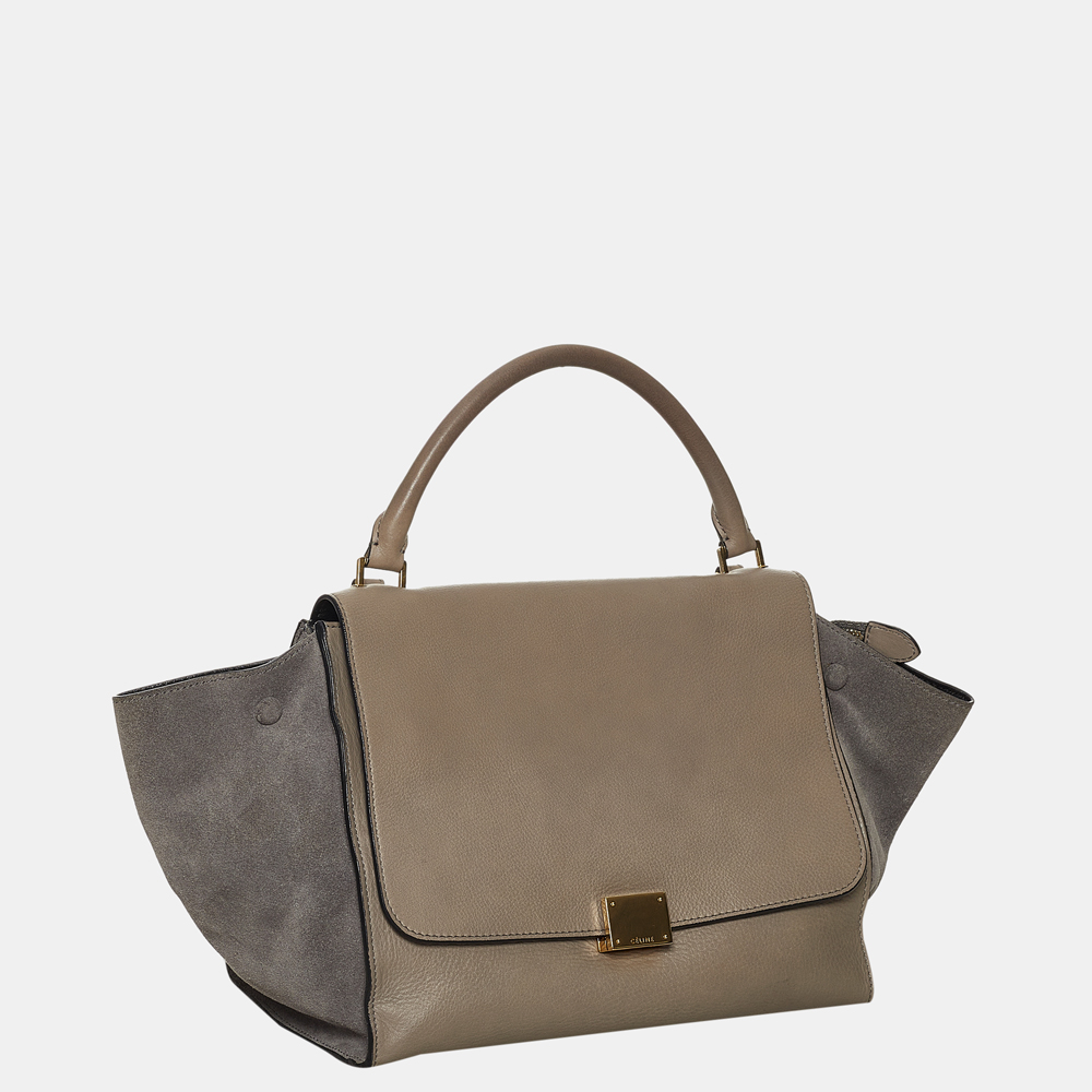 

Celine Grey Medium Trapeze Leather Satchel