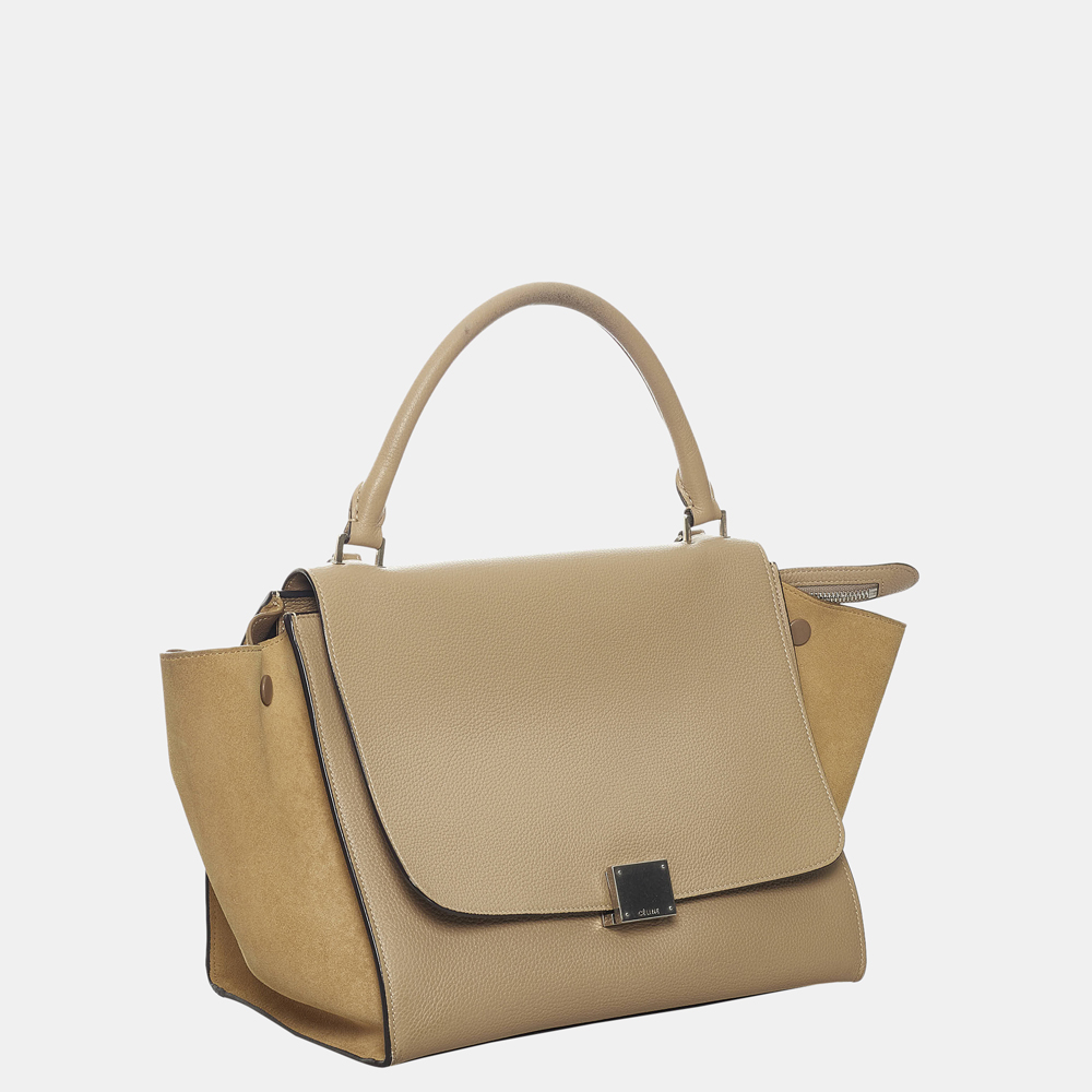 

Celine Beige/Brown Small Trapeze Leather Satchel