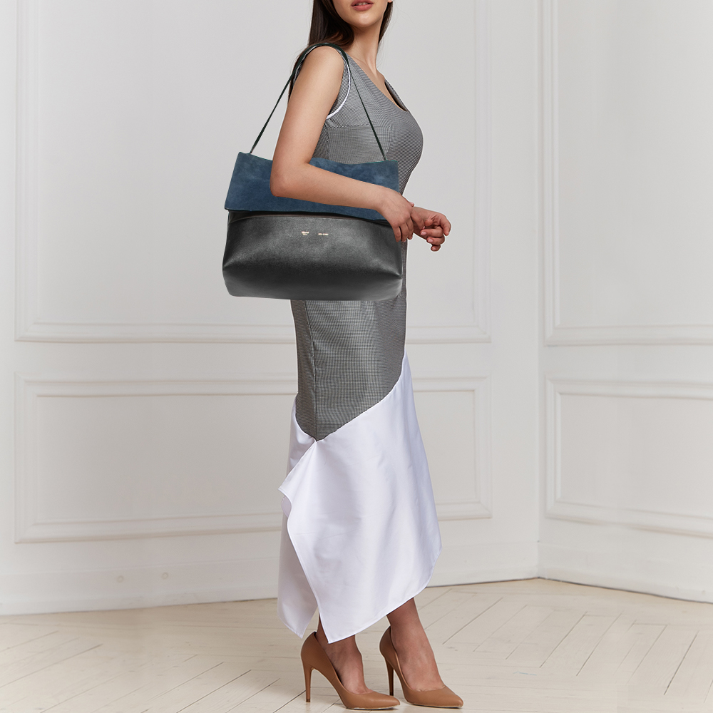 

Celine Tri Color Leather and Suede All Soft Shoulder Bag, Multicolor