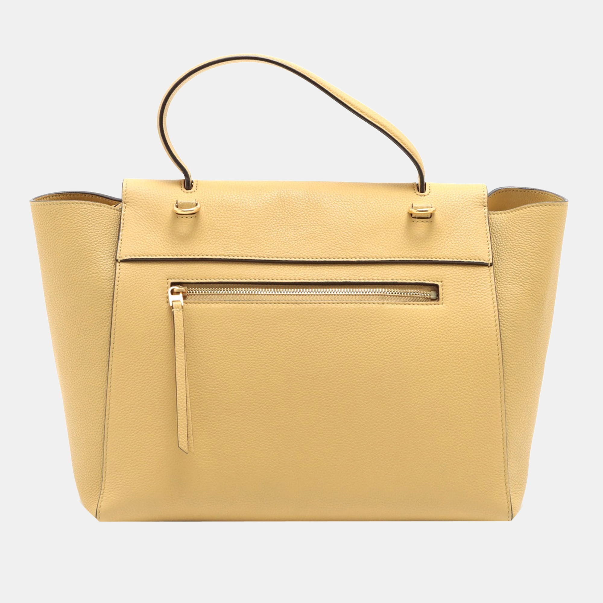 

CELINE Belt Bag Mini Leather 2way handbag Beige