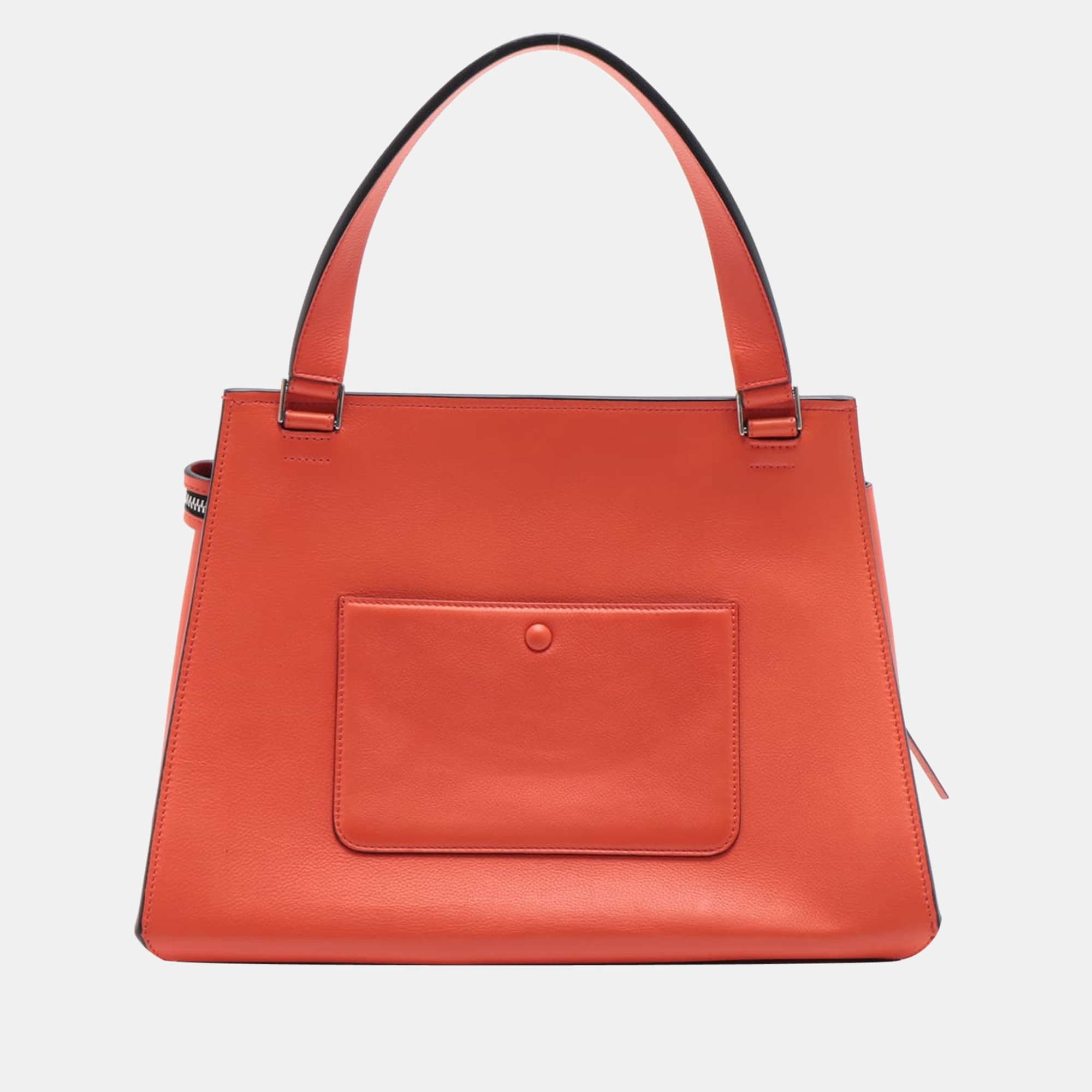 

CELINE Edge Leather Hand bag Red