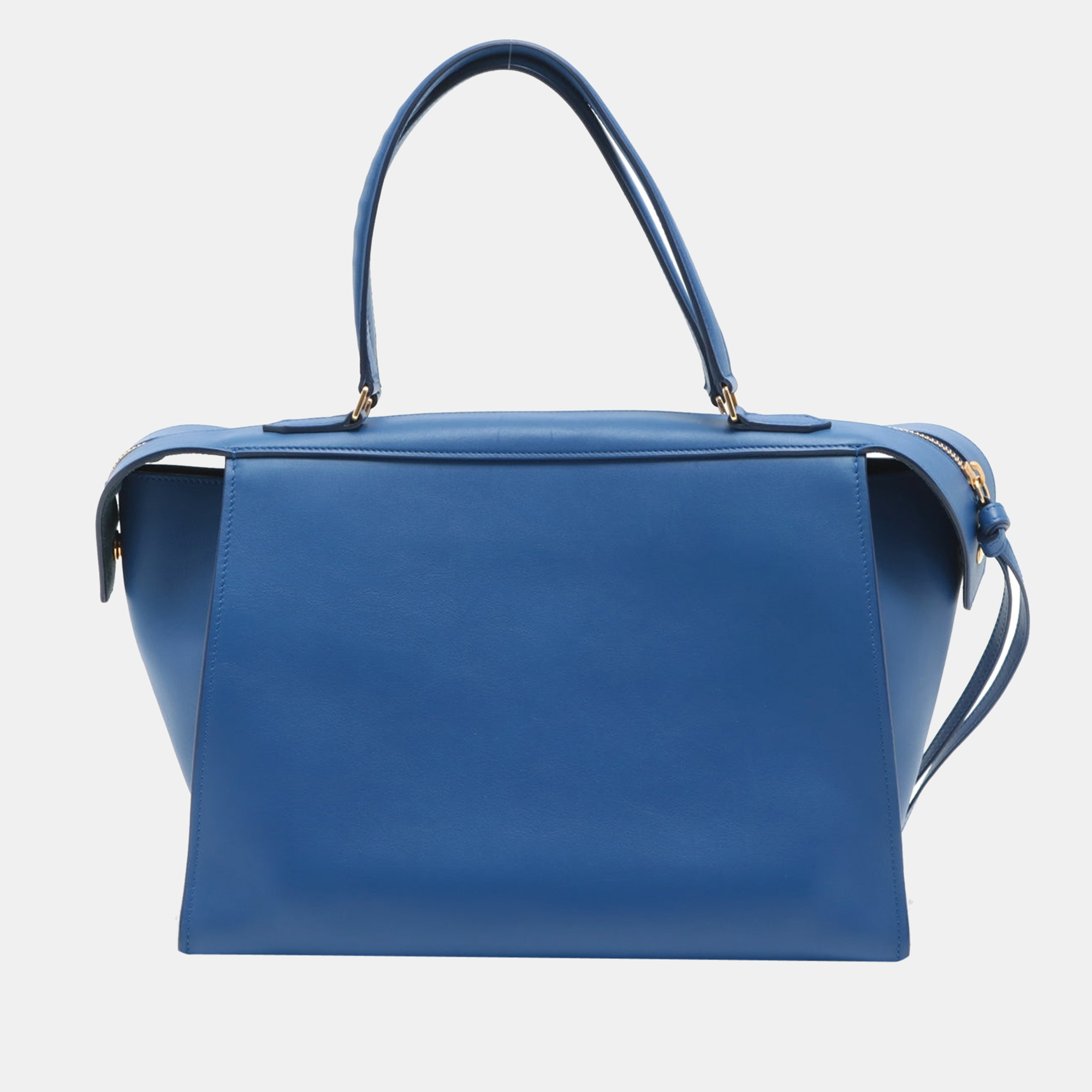 

CELINE ring bag Leather Hand bag Blue