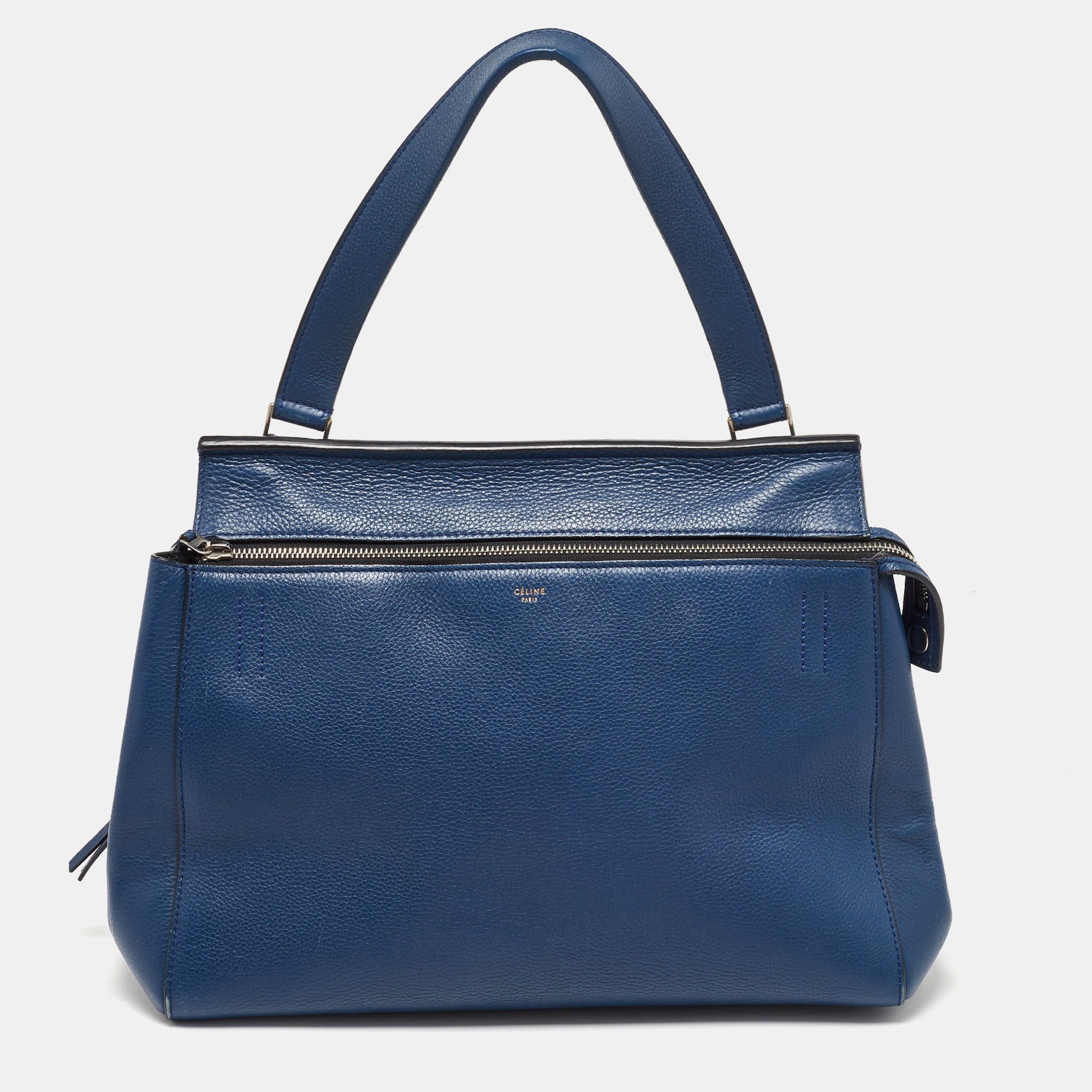 

Celine Blue Leather Medium Edge Top Handle Bag