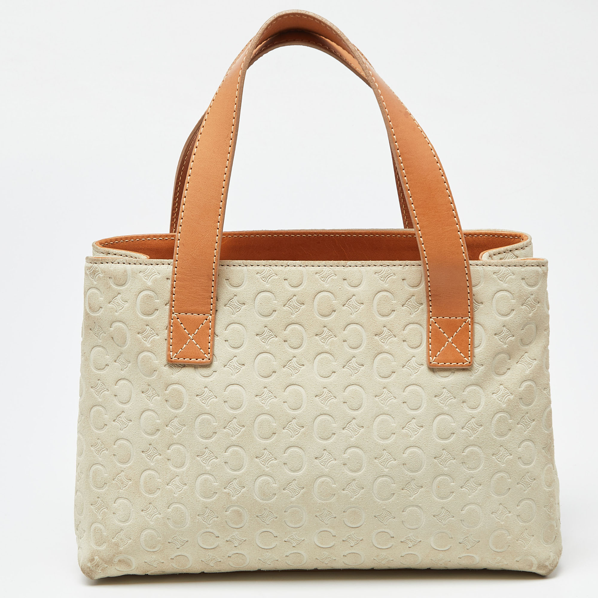 

Celine Beige/Tan Macadam Suede and Leather Vintage Bag