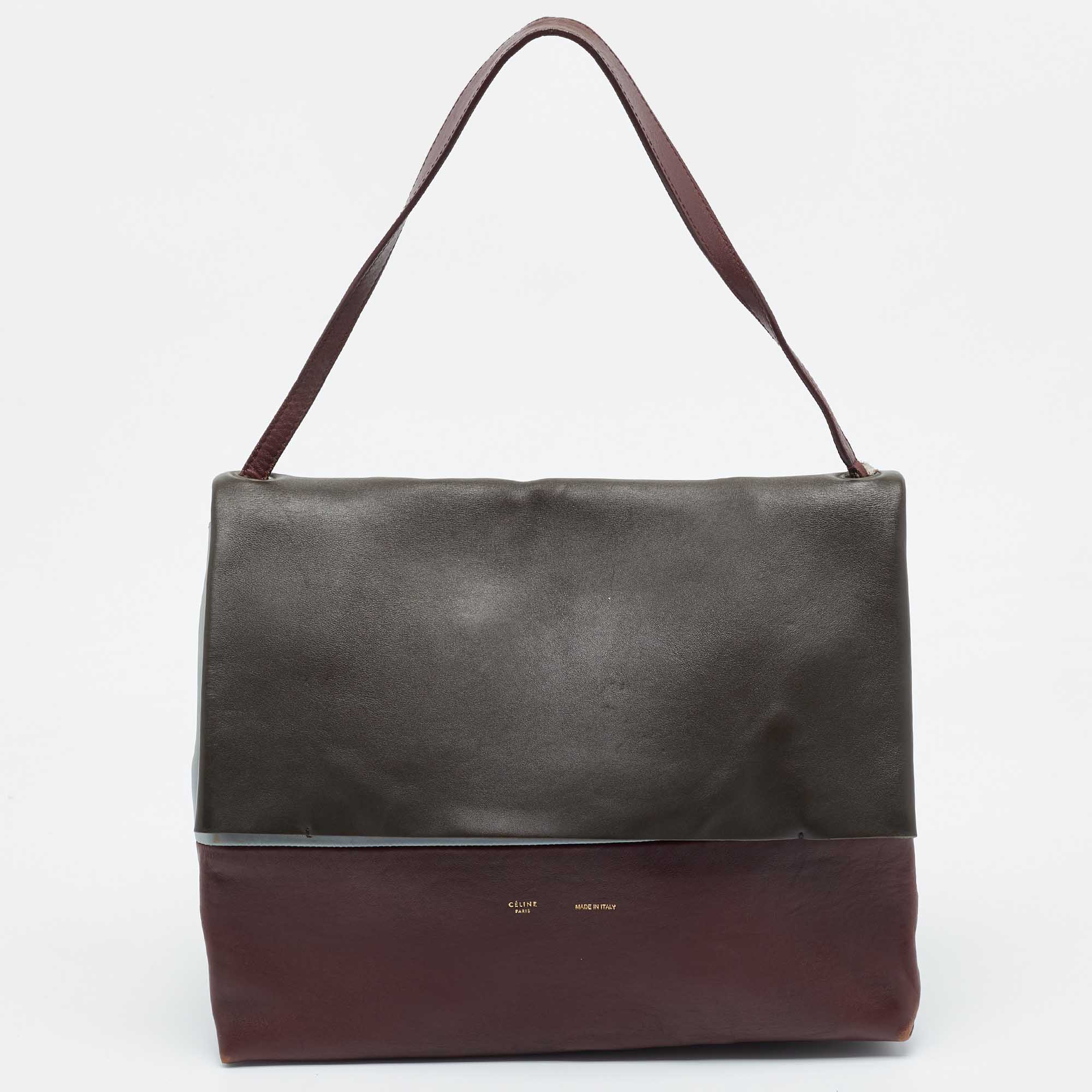 

Celine Tri Color Leather All Soft Shoulder Bag, Multicolor