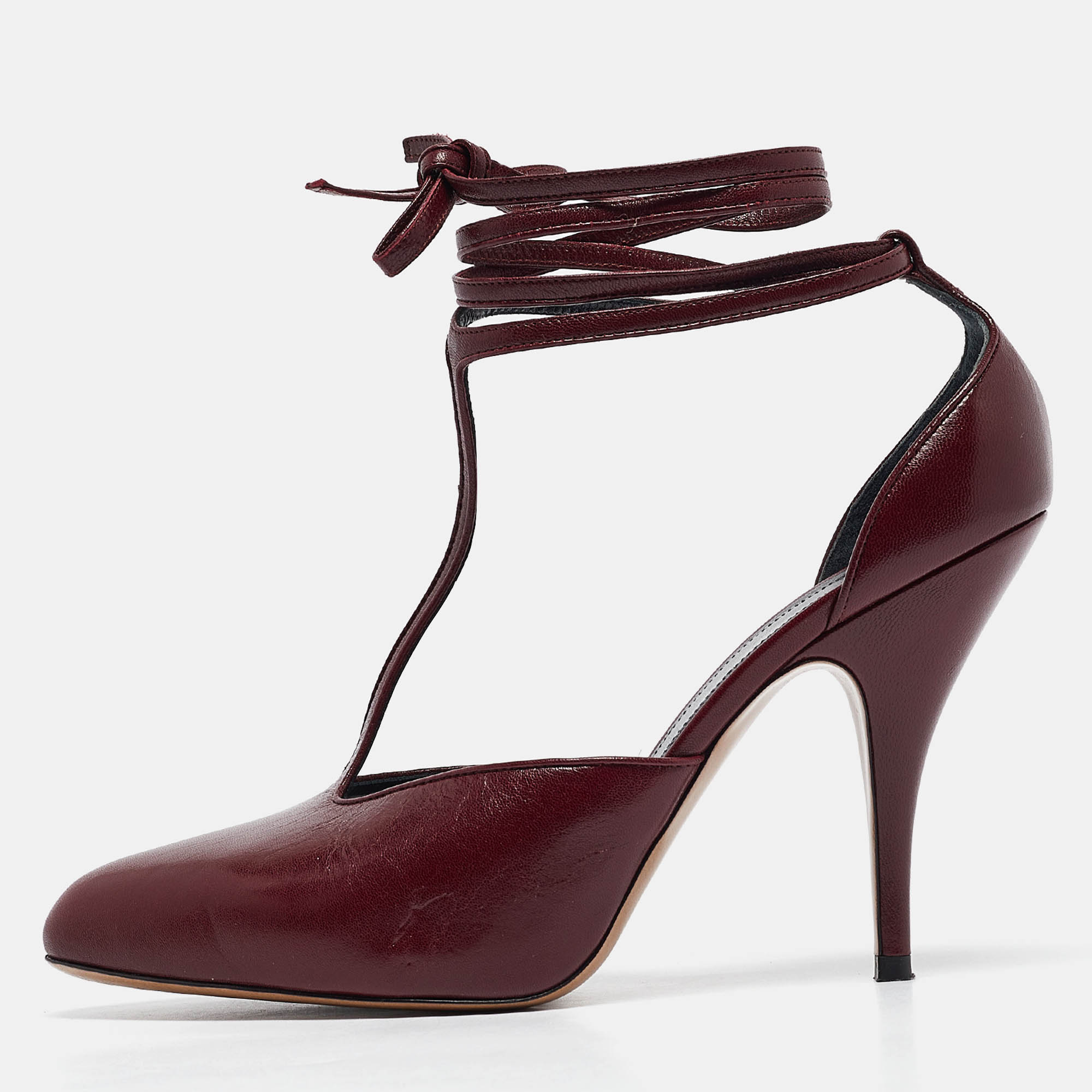 

Celine Burgundy Leather Night Out Pumps Size