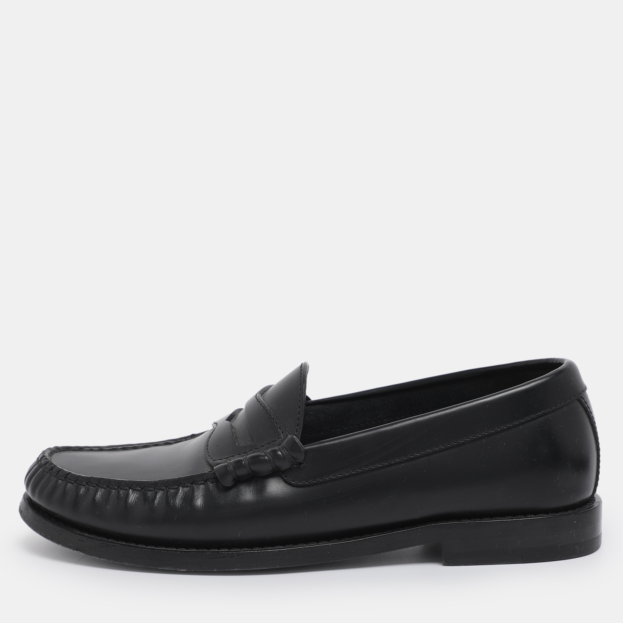 

Celine Black Leather Penny Loafers Size 35