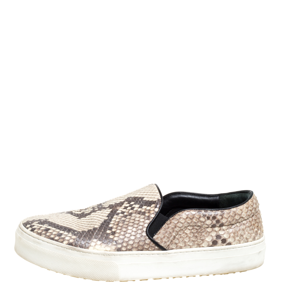 

Celine Brown Python Slip On Sneakers Size