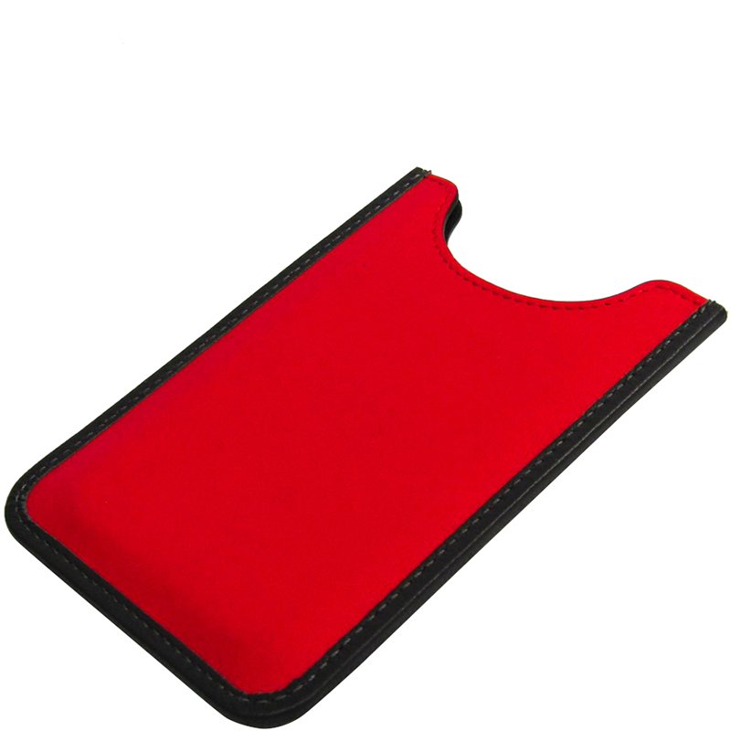 

Celine Red/Black Leather Phone Case