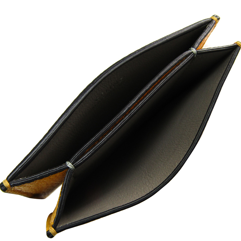 

Celine Yellow Leather Gusset Card Holder