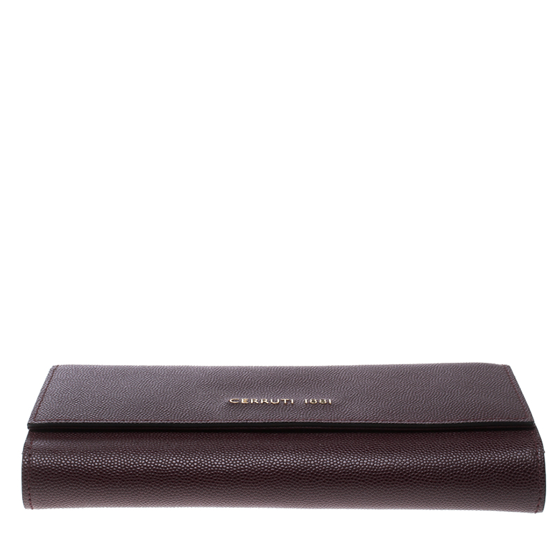 Cerruti 1881 Burgundy Leather Continental Wallet