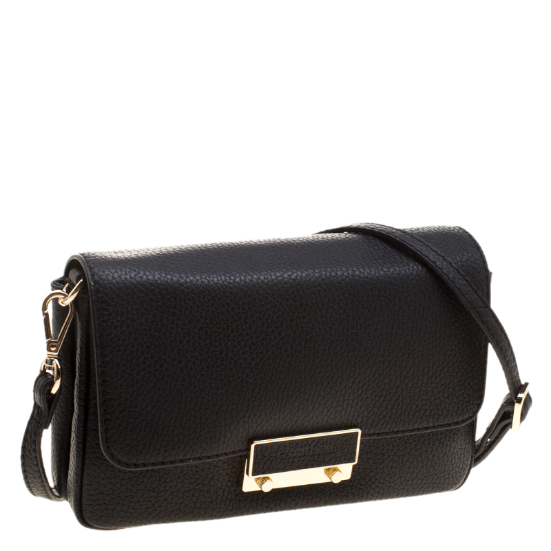 Cerruti 1881 Black Leather Shoulder Bag Cerruti | TLC