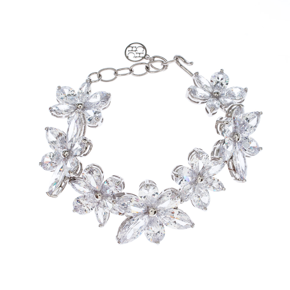 مملوكة مسبقًا سوار سي أتش كارولينا هيريرا مجموعة جاسمين كريستال فضي 