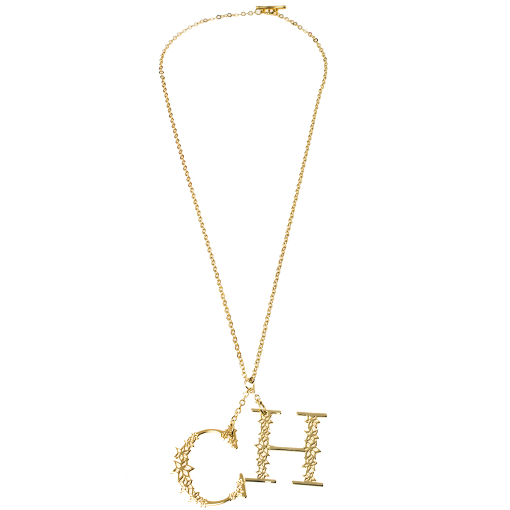 

CH Carolina Herrera Gold Plated C for Carolina Necklace