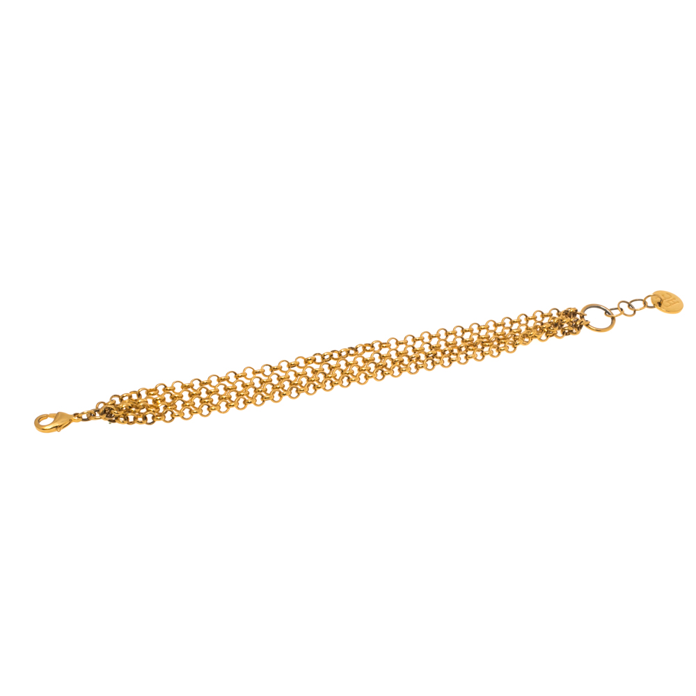 

CH Carolina Herrera Gold Tone Multi Chain Bracelet