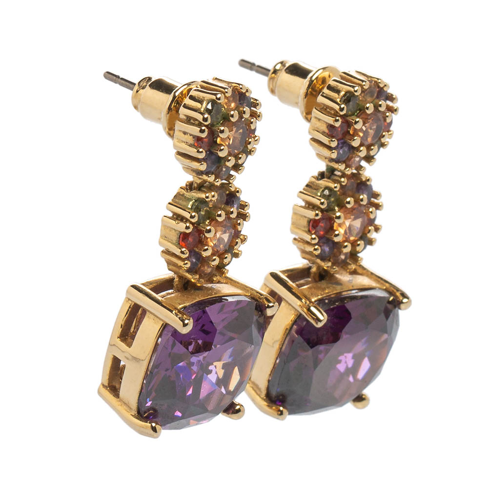 

CH Carolina Herrera Multicolor Crystals Drop Earrings