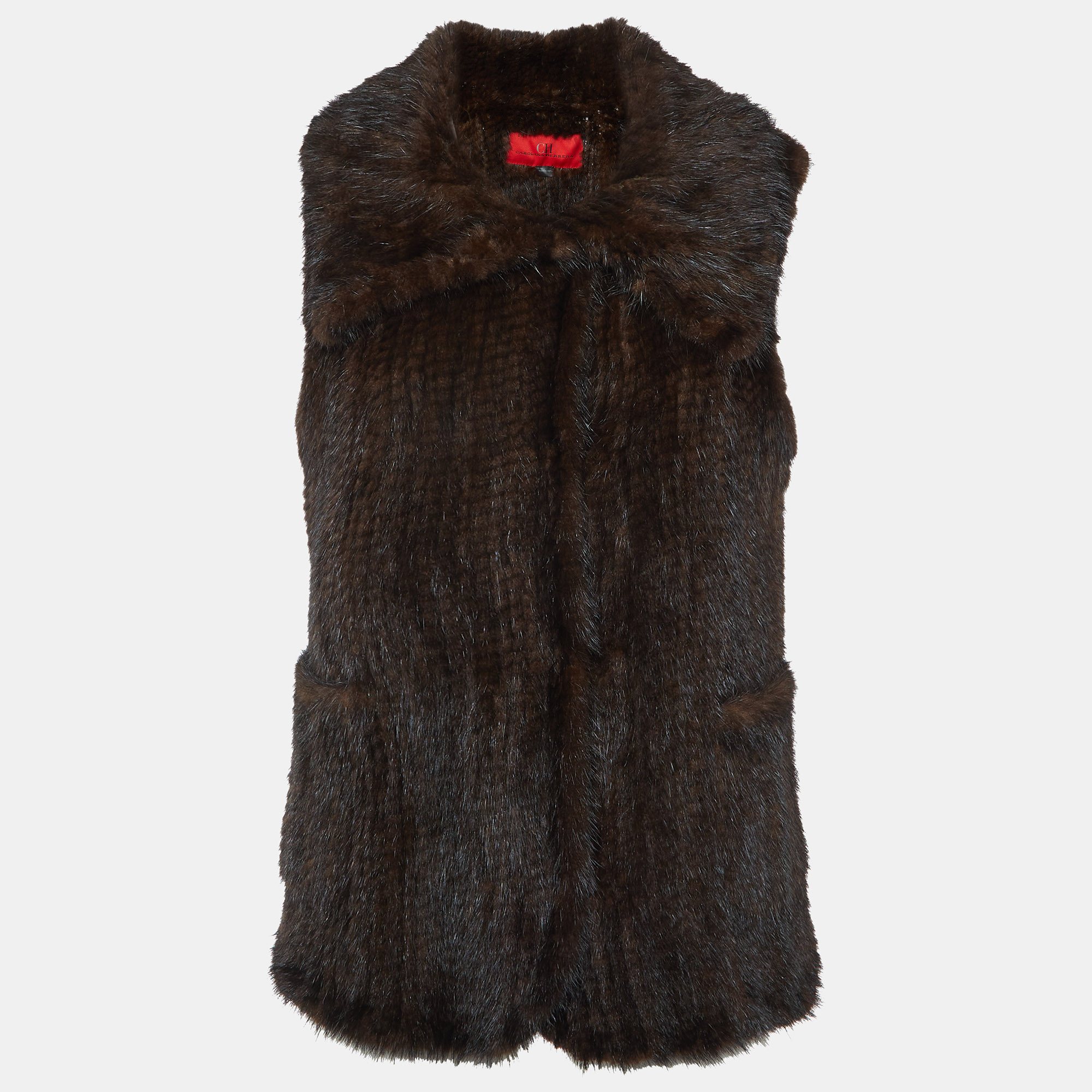 

CH Carolina Herrera Brown Mink Fur Waistcoat S