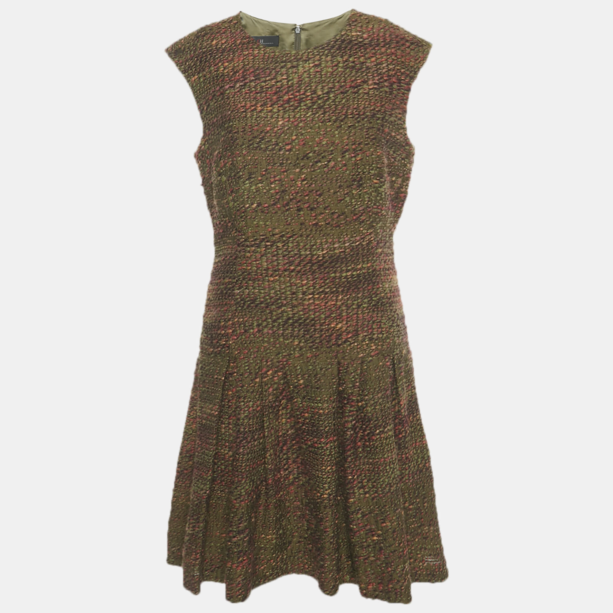 

CH Carolina Herrera Green Knit Sleeveless Short Dress L