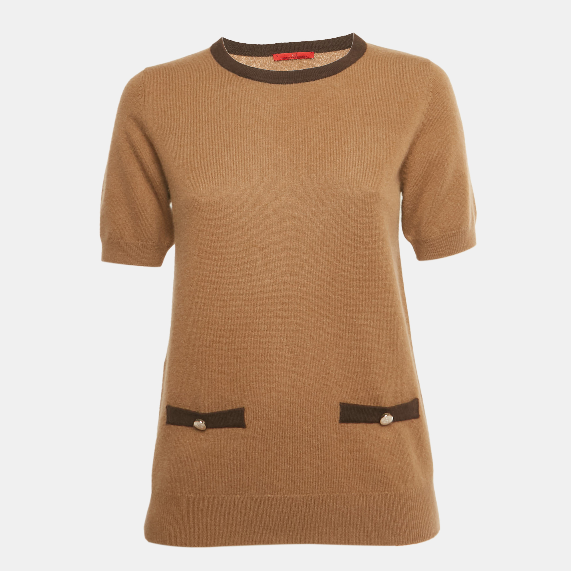 

CH Carolina Herrera Brown Wool Knit Top S