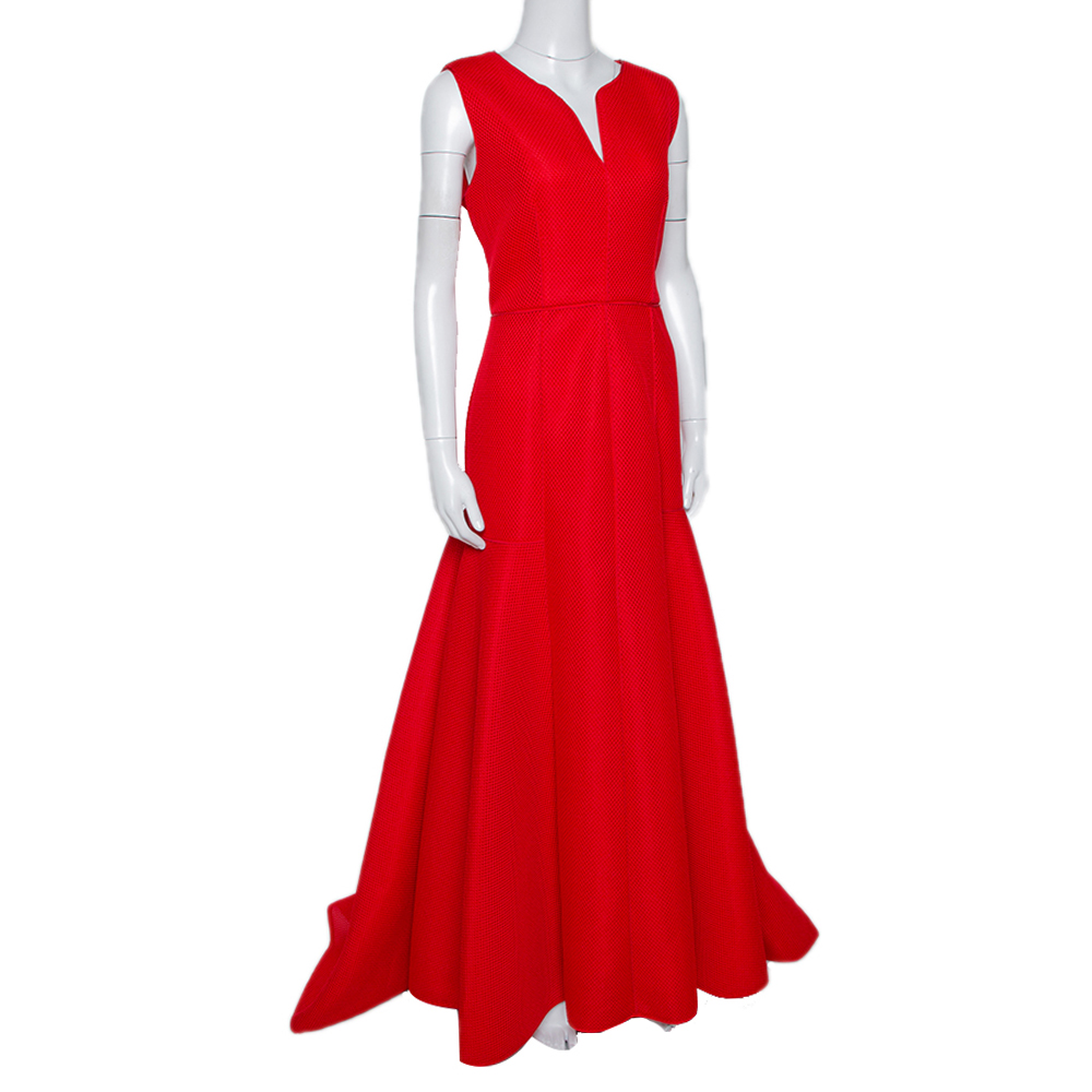 carolina herrera dress red