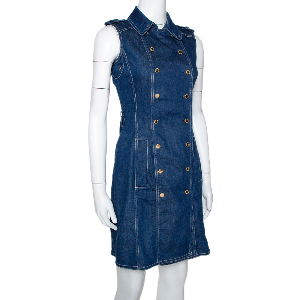 

CH Carolina Herrera Blue Denim Sleeveless Dress