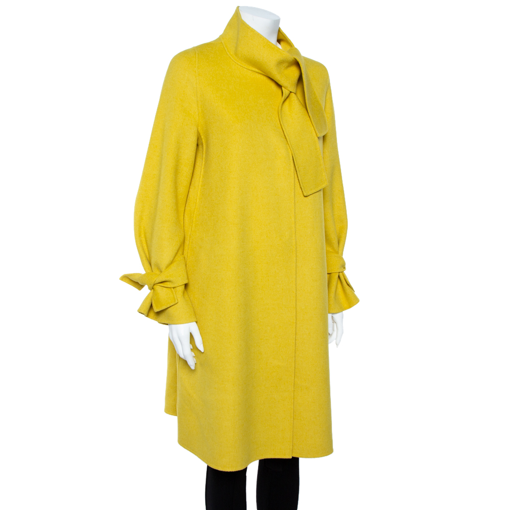 

CH Carolina Herrera Yellow Wool Coat