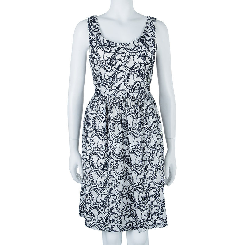 

CH Carolina Herrera Paisley Embroidered Dress, Multicolor