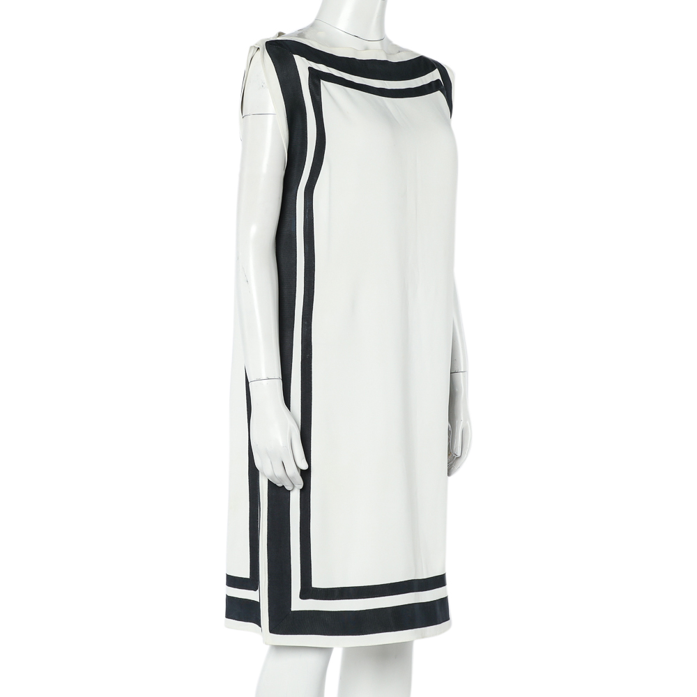 

CH Carolina Herrera Monochrome Crepe Tunic Dress, White