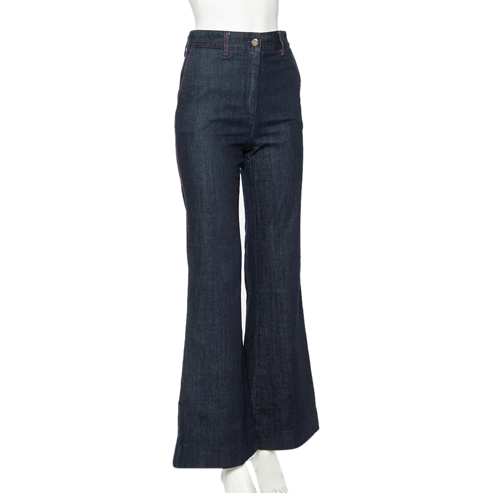 

CH Carolina Herrera Blue Denim Flared Jeans