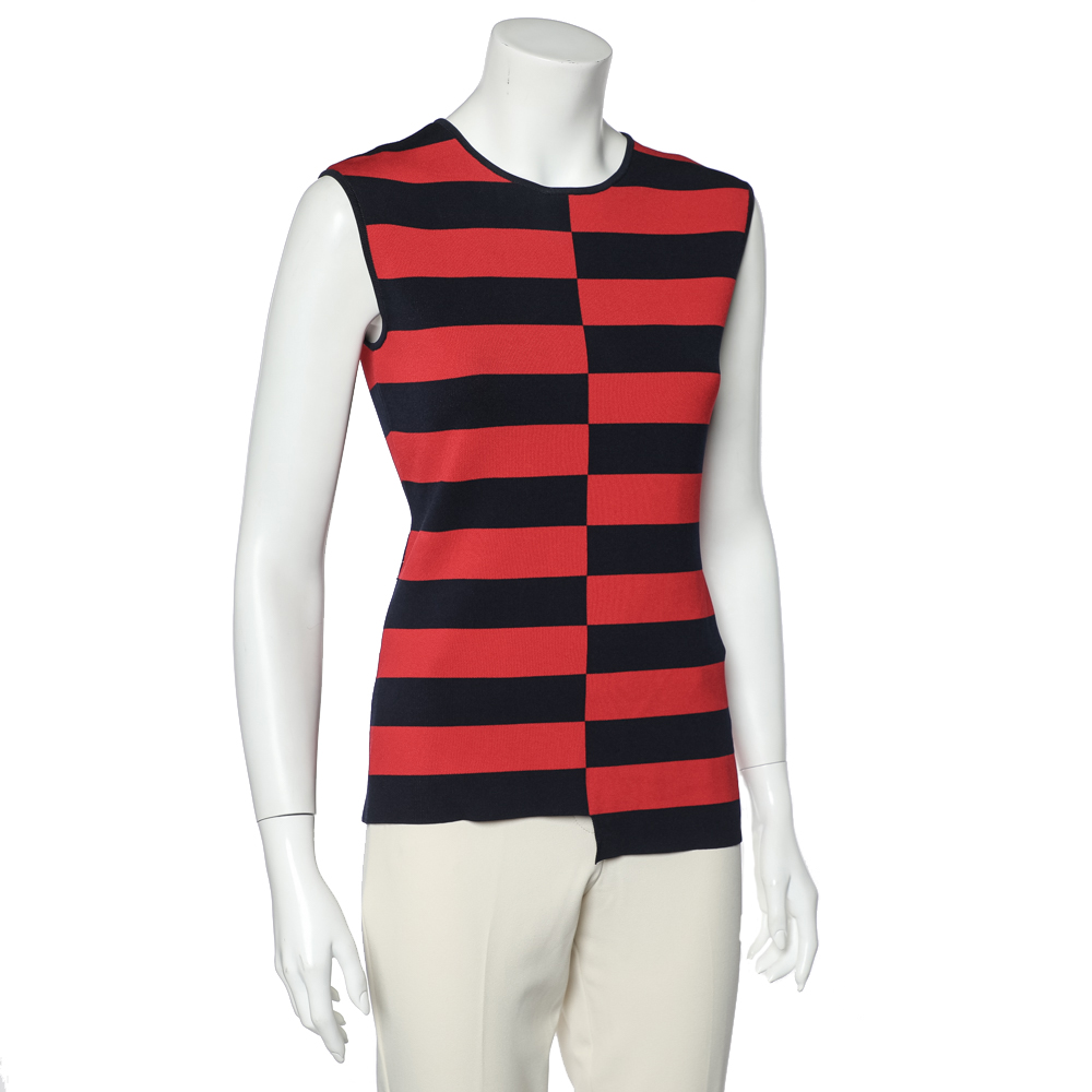 

CH Carolina Herrera Red Stripe Knit Top