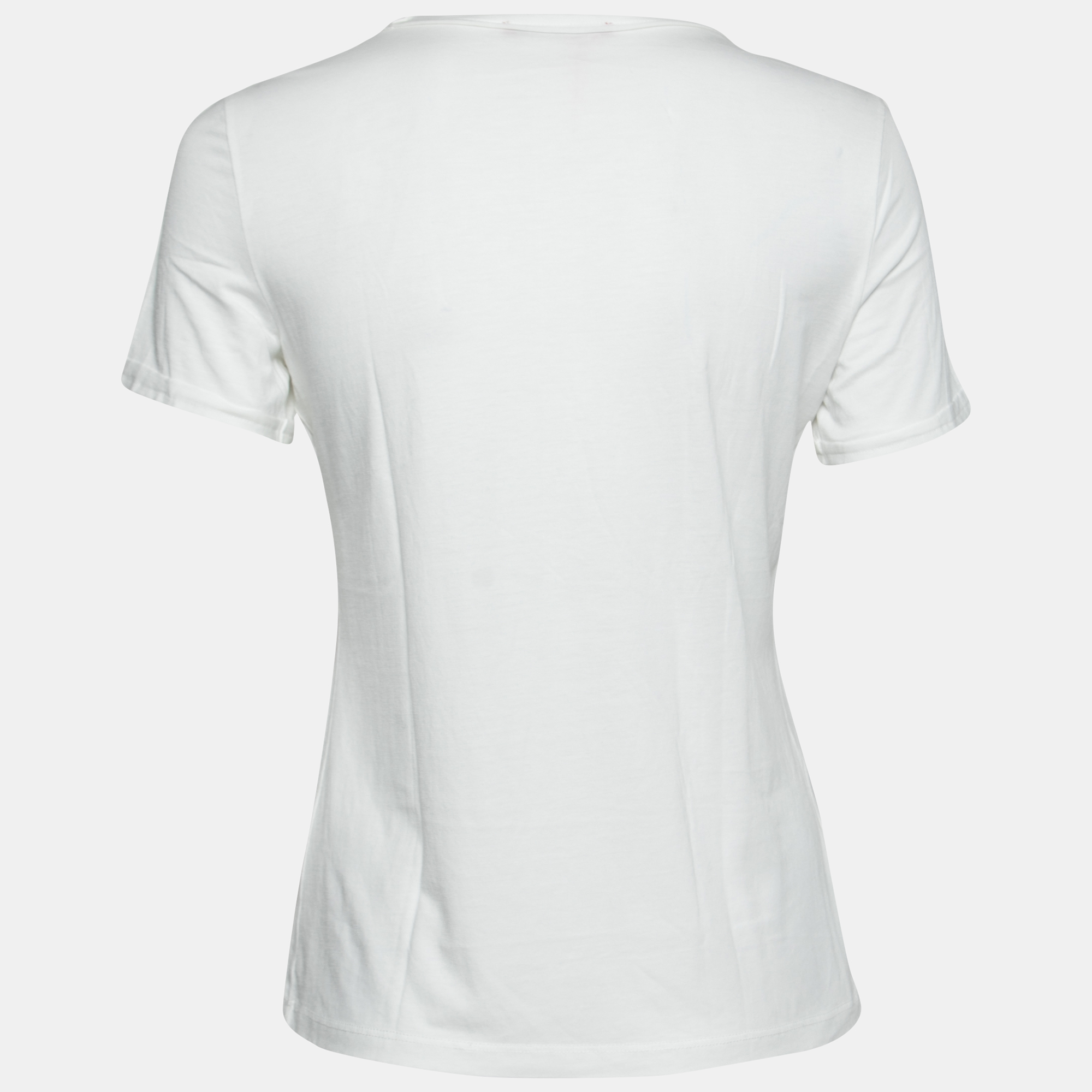 

CH Carolina Herrera White Saint Tropez Jersey Short Sleeve T-Shirt