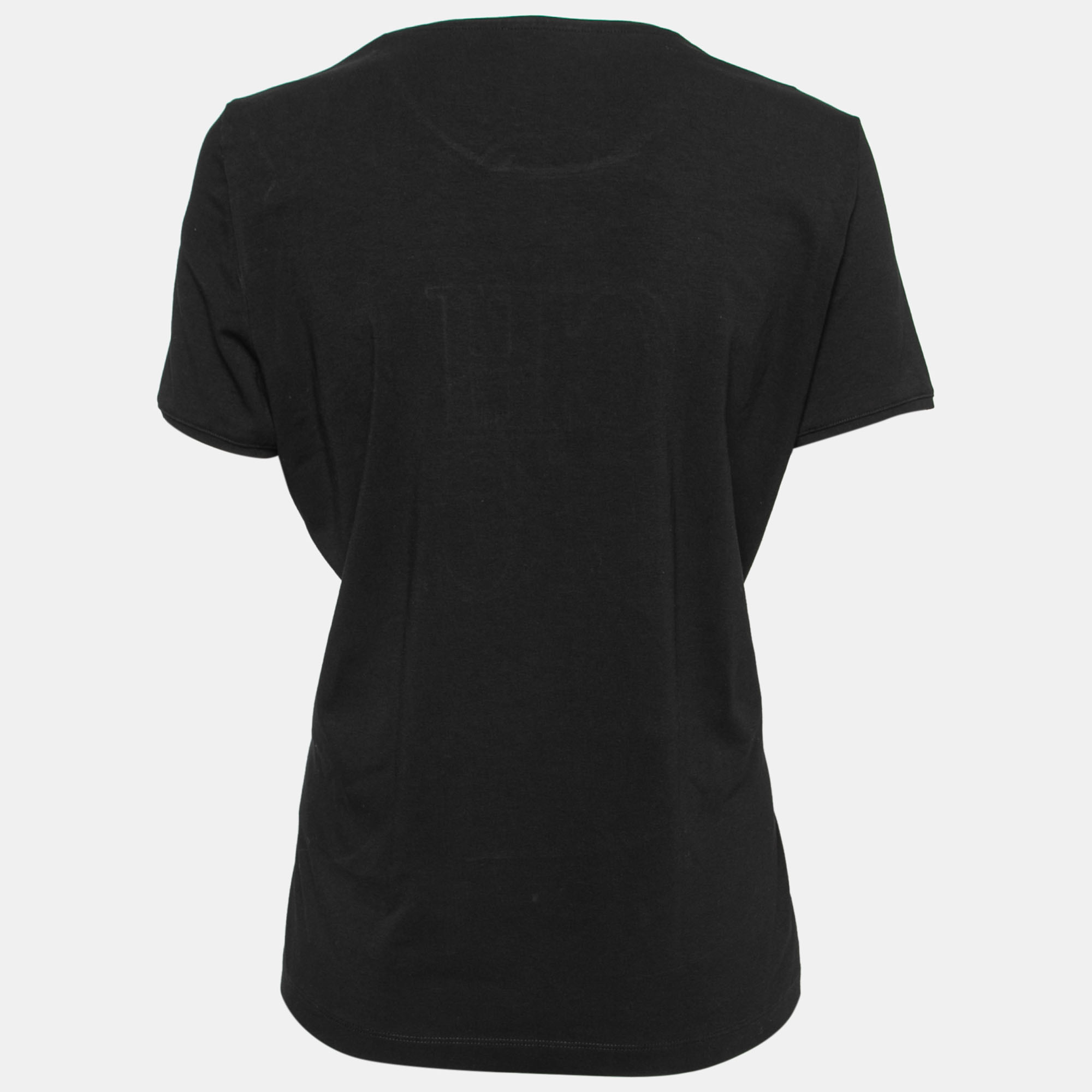 

CH Carolina Herrera Black Logo Embroidered Cotton T-Shirt