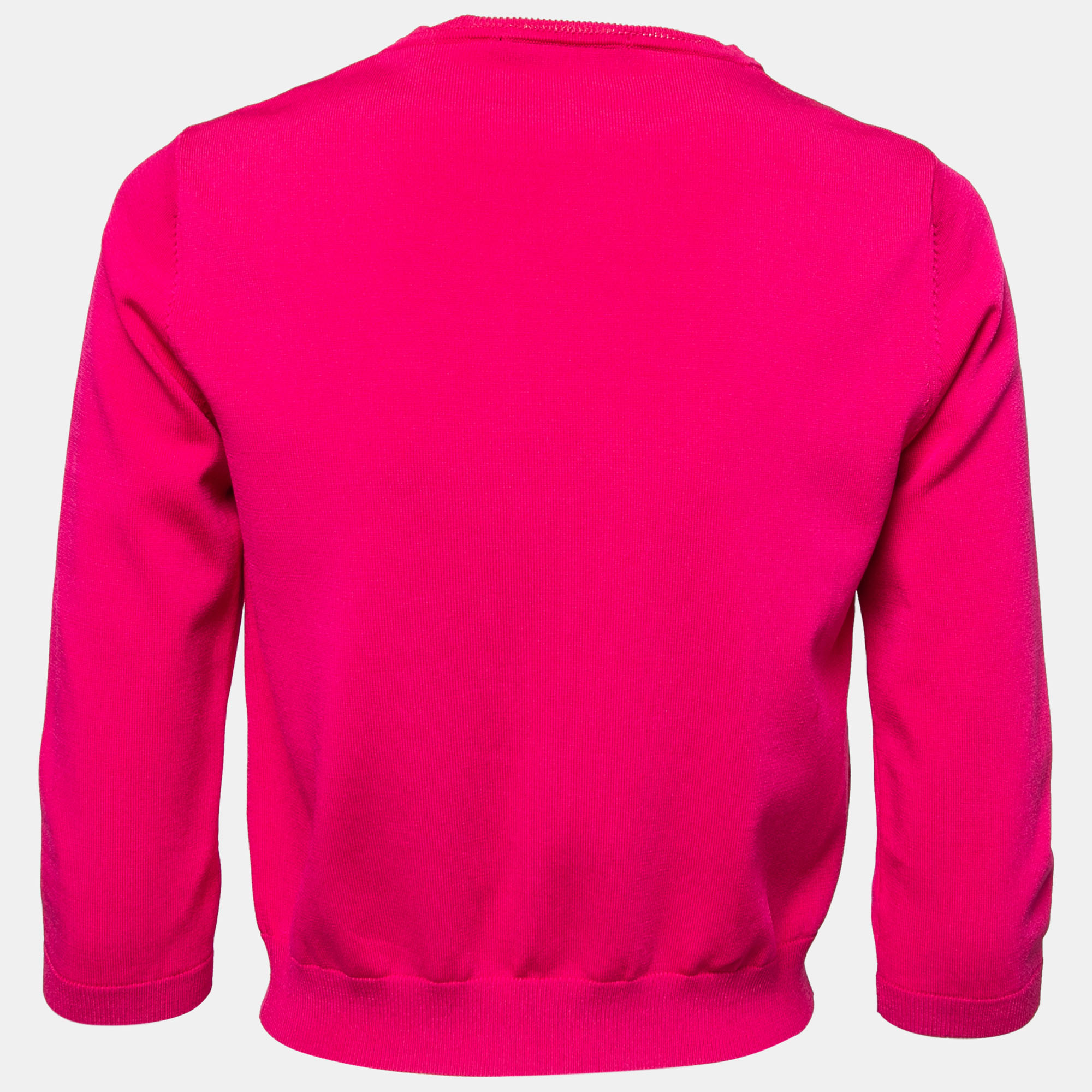 

CH Carolina Herrera Pink Knit Button Front Cardigan