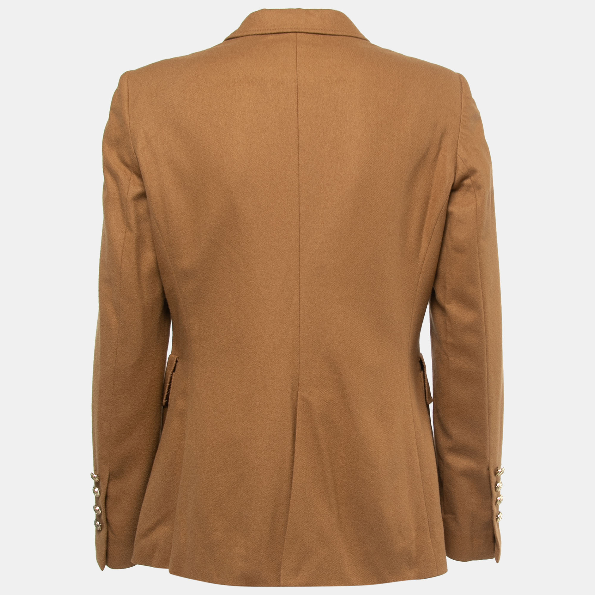 

CH Carolina Herrera Brown Wool Pocket Embroidered Blazer L