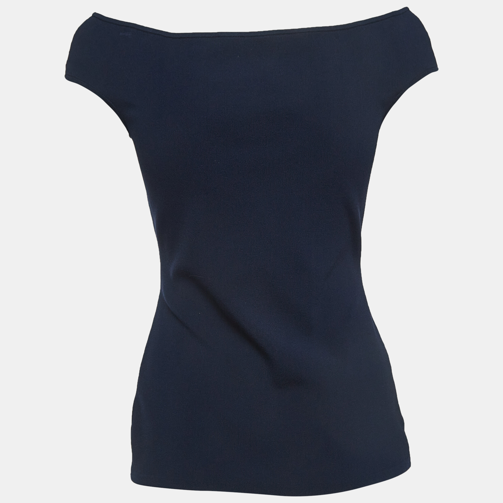 

CH Carolina Herrera Navy Blue Knit Sleeveless Top