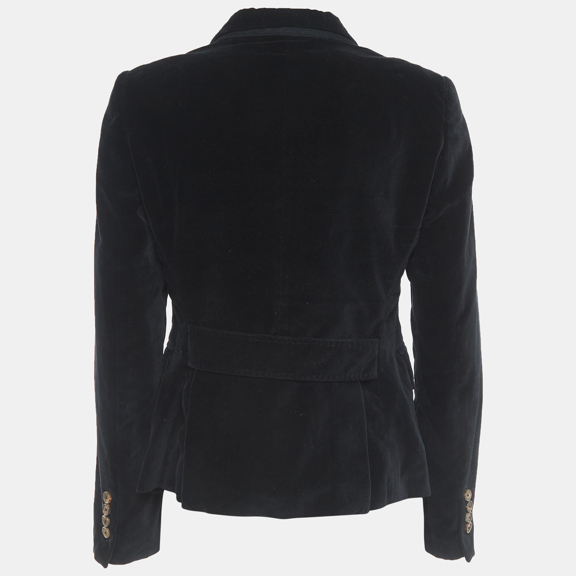 

CH Carolina Herrera Black Velvet Single Breasted Blazer