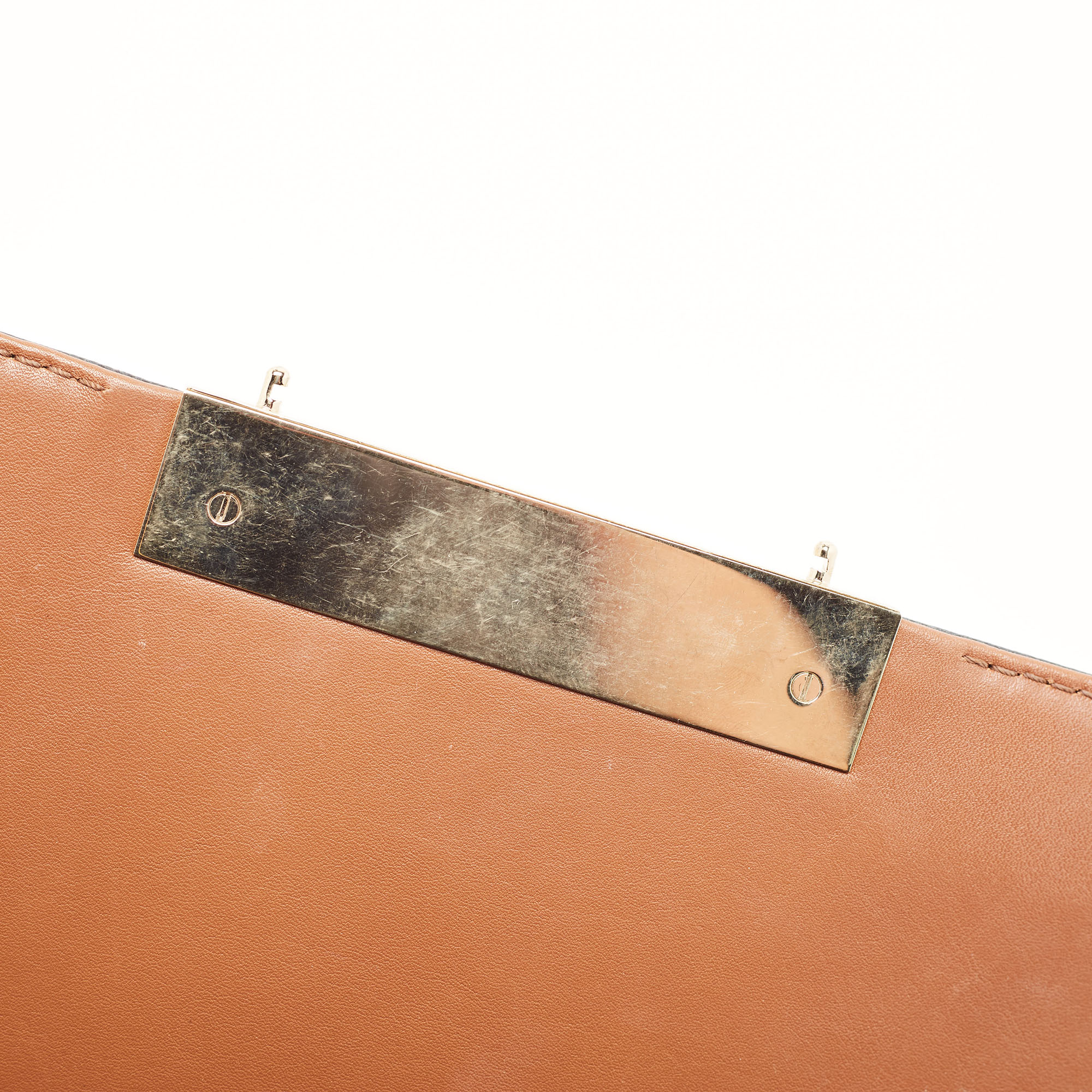 CH Carolina Herrera Tricolor Leather Casati Shoulder Bag 