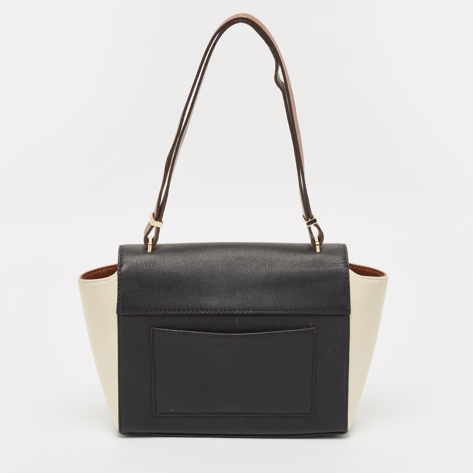 CH Carolina Herrera Tricolor Leather Casati Shoulder Bag 